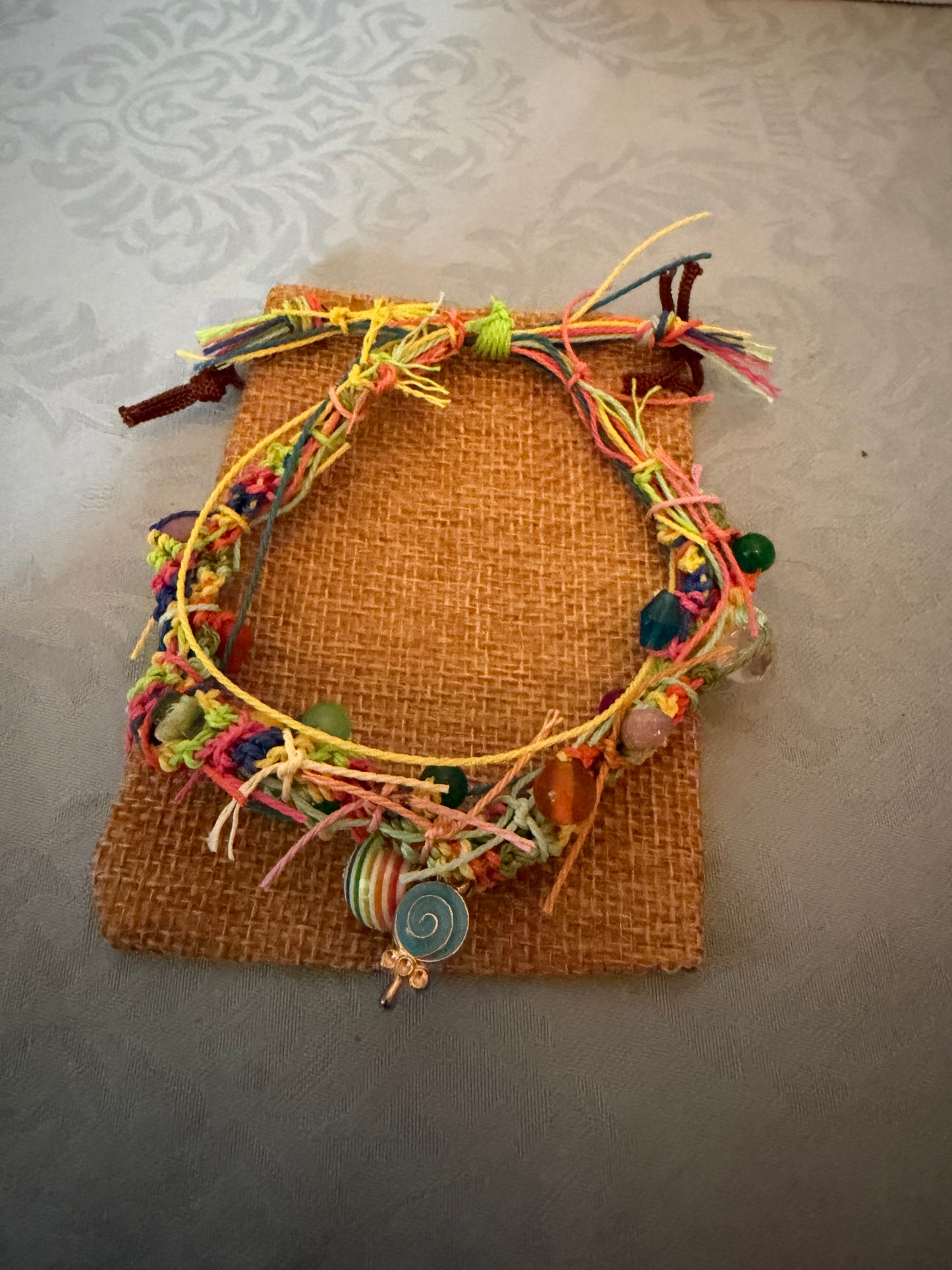 Ruder adjustable colourful bright bracelet