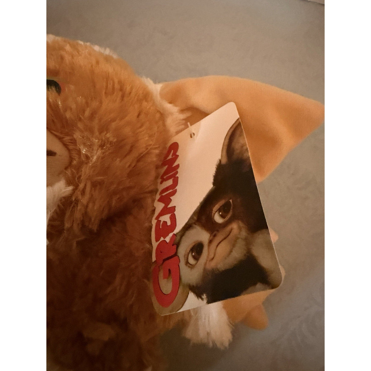 Gremlins Gizmo Plush Stuffed Animal Brown/White Small 6-14 in w/ Tag