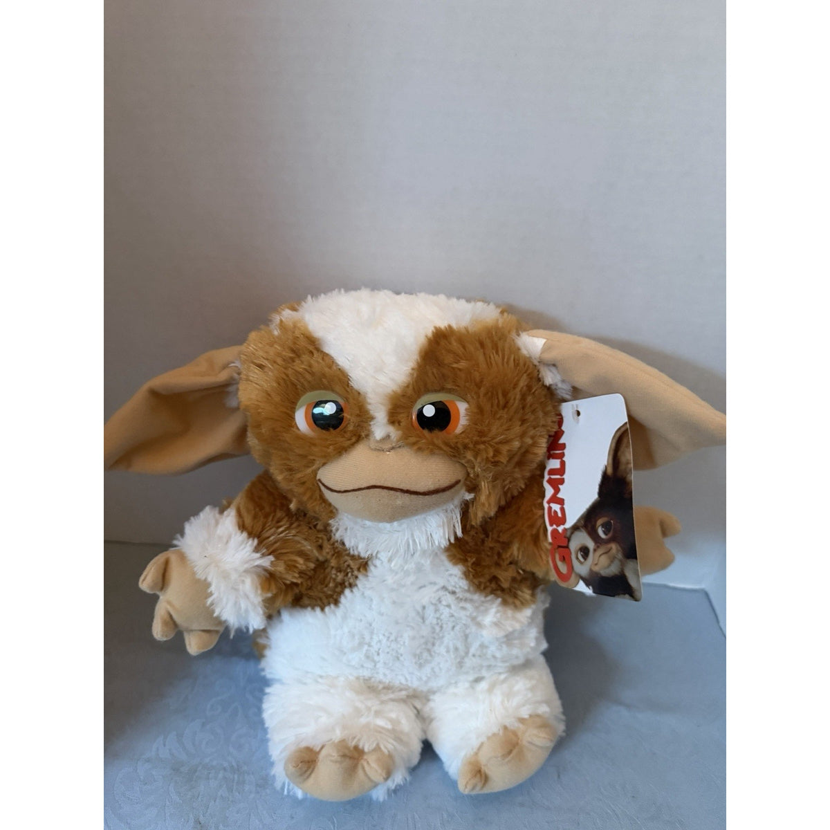 Gremlins Gizmo Plush Stuffed Animal Brown/White Small 6-14 in w/ Tag