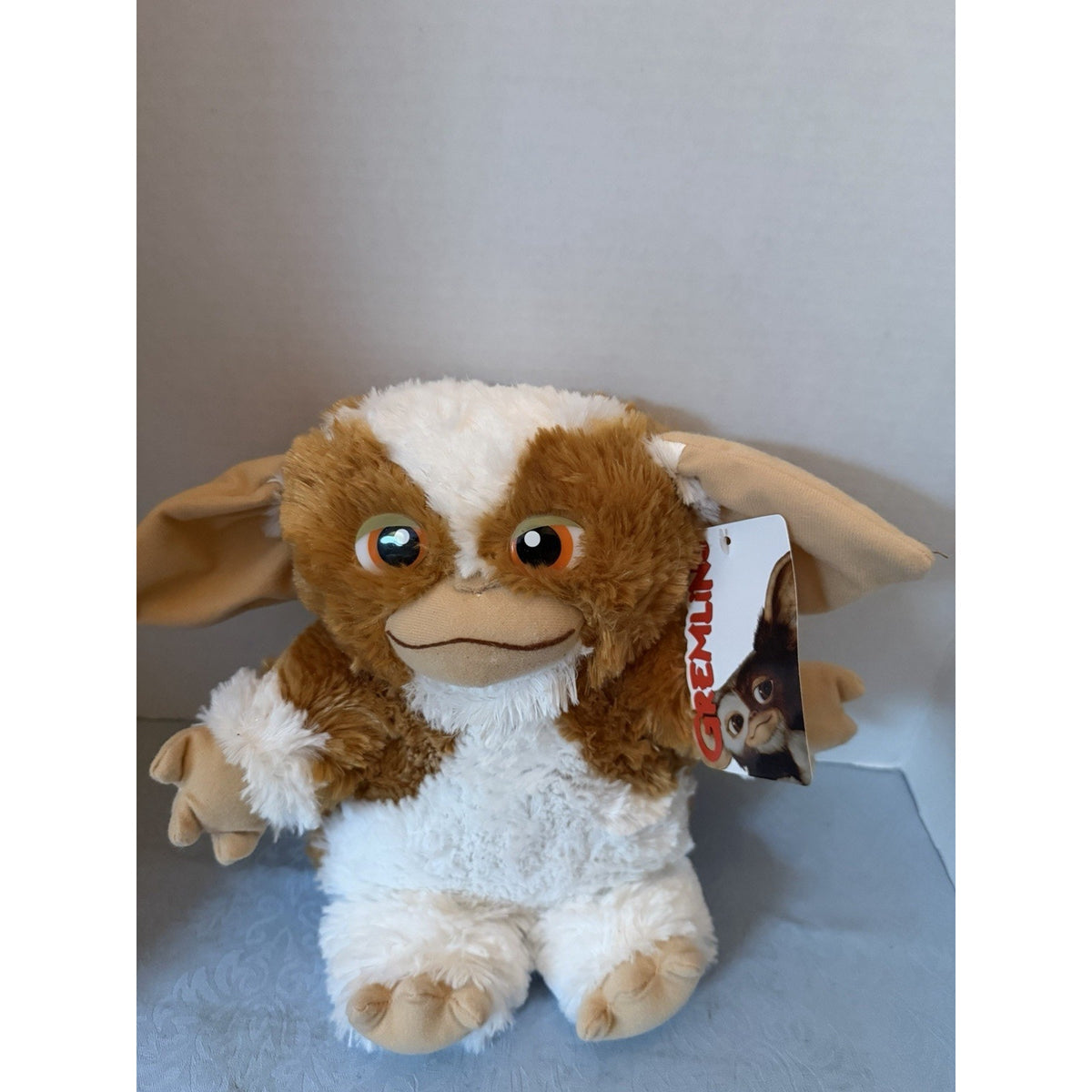 Gremlins Gizmo Plush Stuffed Animal Brown/White Small 6-14 in w/ Tag