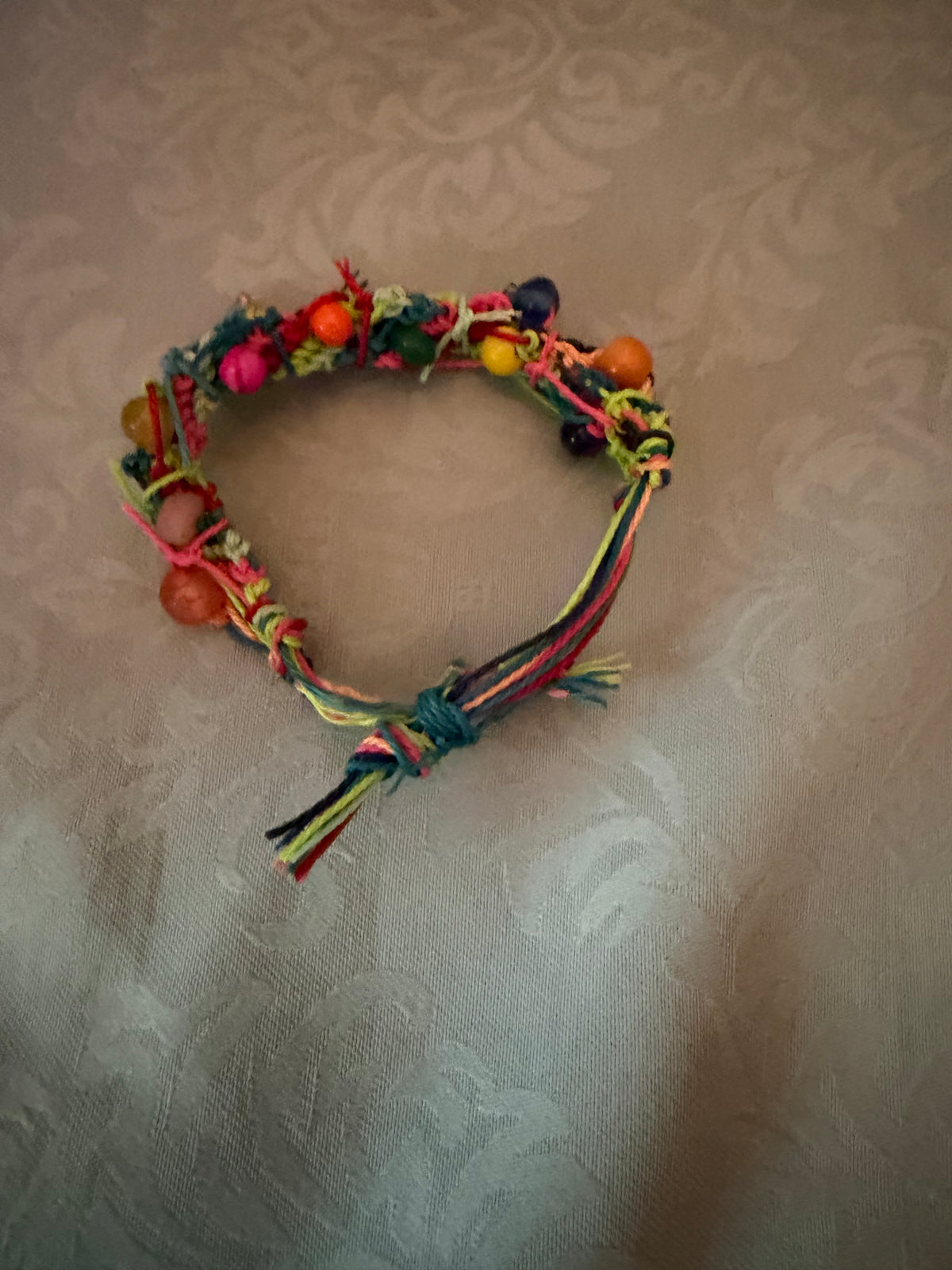 Small child colourful bracelet