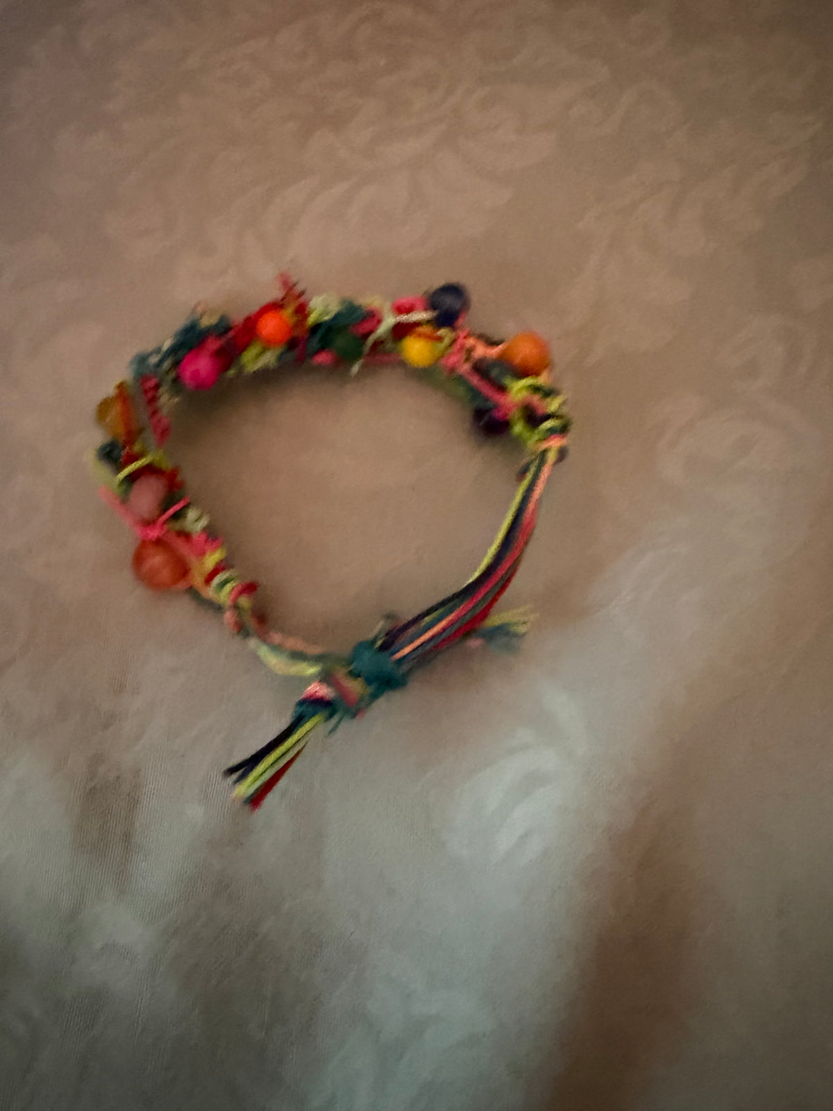 Small child colourful bracelet