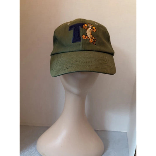 Disney Walt Disney World Tigger "T" Embroidered Green Baseball Cap Hat