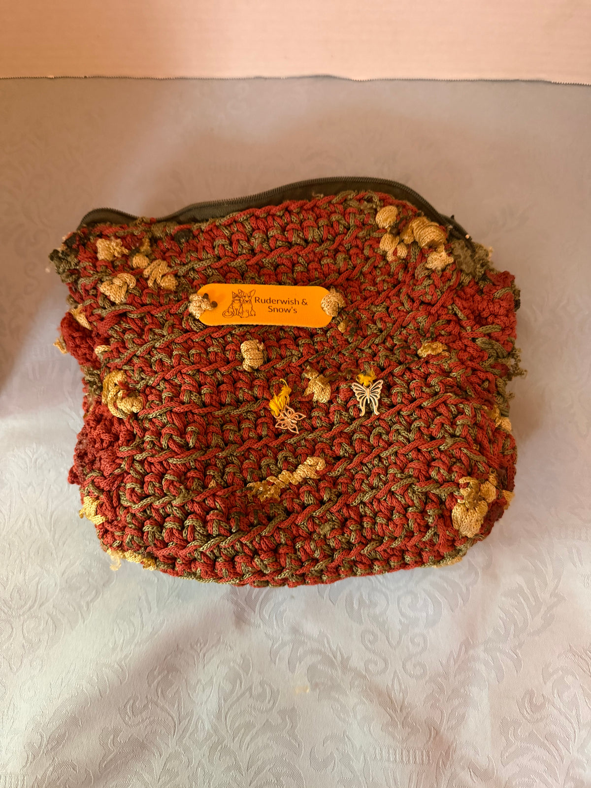 Zipper medium Cosmetic skin care bag