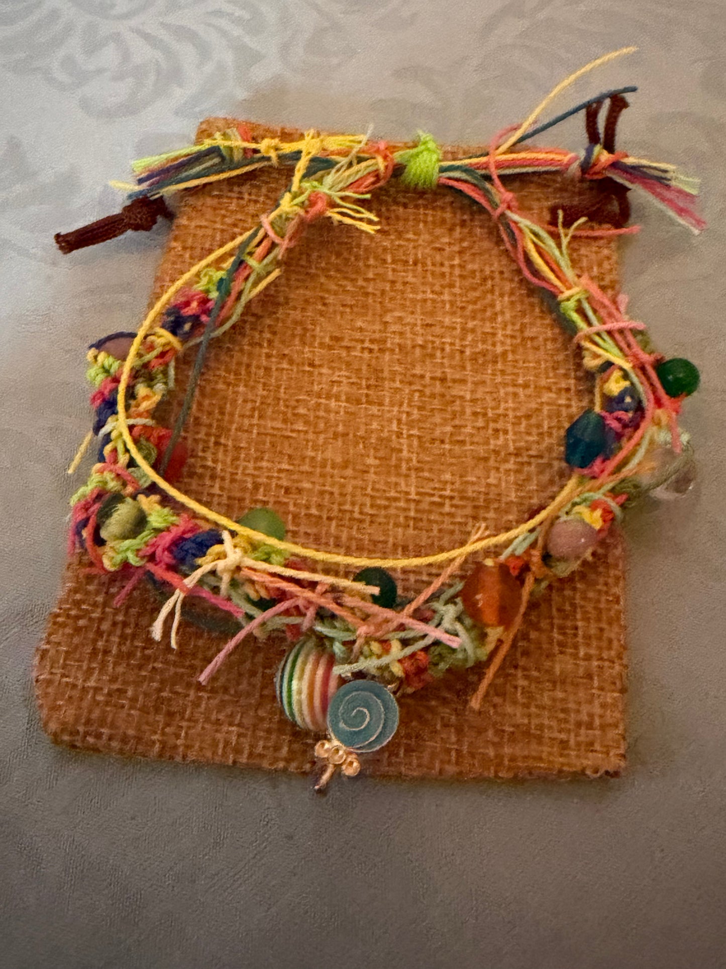 Ruder adjustable colourful bright bracelet