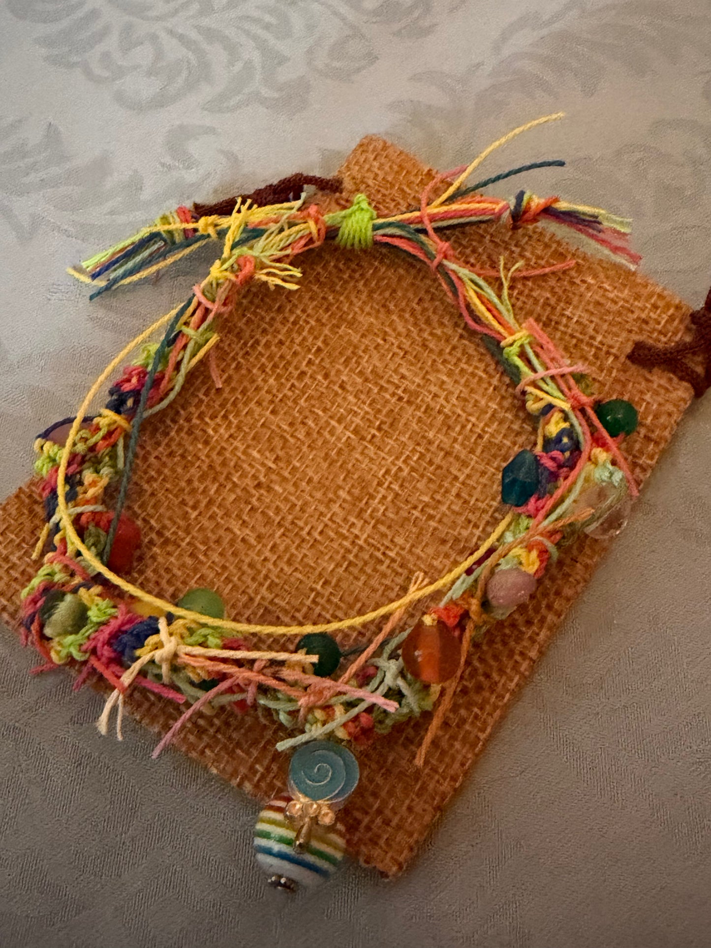 Ruder adjustable colourful bright bracelet