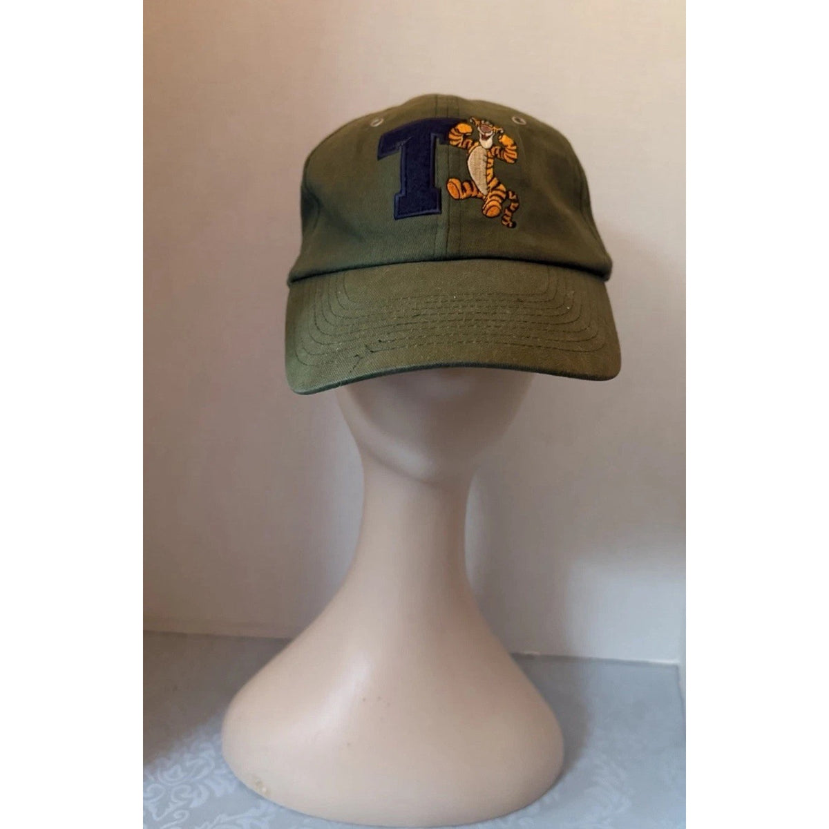 Disney Walt Disney World Tigger "T" Embroidered Green Baseball Cap Hat