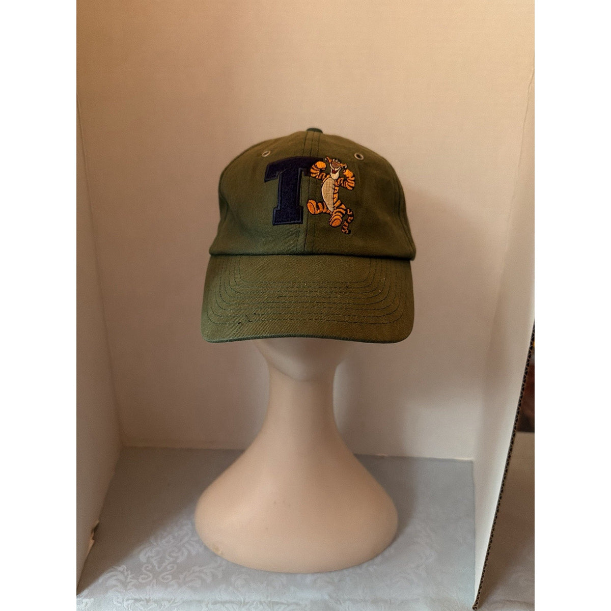 Disney Walt Disney World Tigger "T" Embroidered Green Baseball Cap Hat