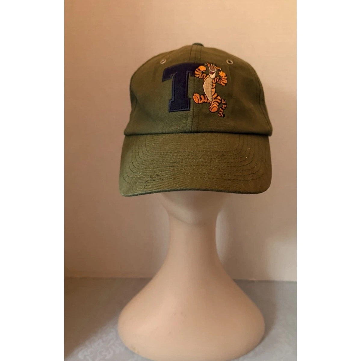 Disney Walt Disney World Tigger "T" Embroidered Green Baseball Cap Hat